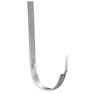 Карнизный крючок длинный 350 мм металл GrandLine (RAL 9003 сигнально белый) 125 мм