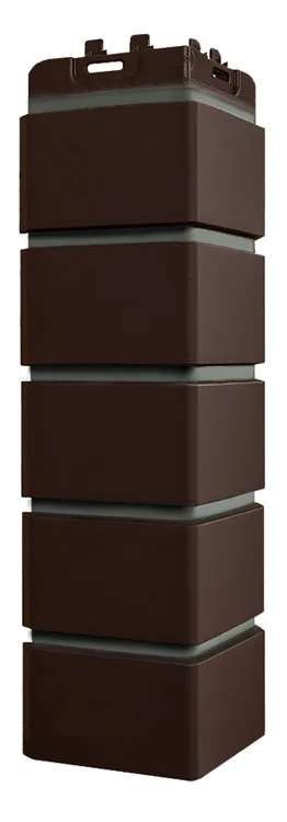 Угол внешний GRAND LINE Design Клинкерный кирпич шоколадный (шов RAL7006) 390*120мм
