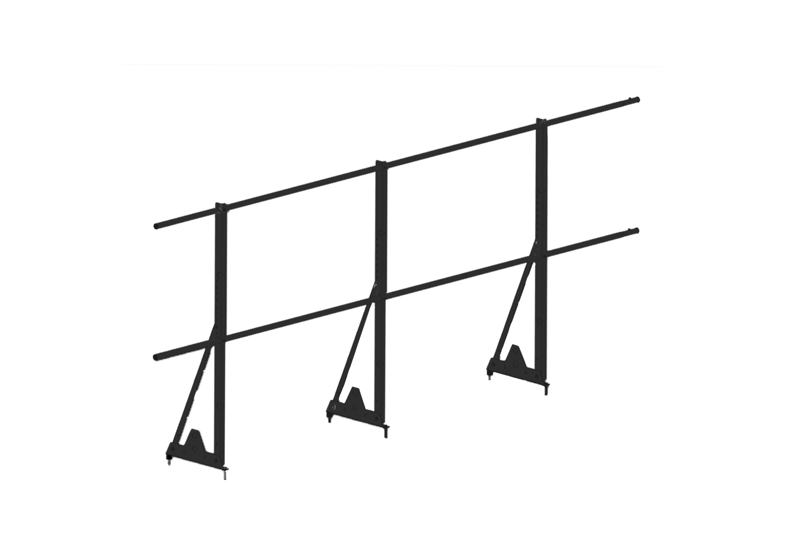 Ограждение кровельное RoofSystems Econom 1200*3000мм 2 трубы 6 отверстий (RAL 7024 Графитовый серый) недорого в интернет-магазине в г. Хабаровск