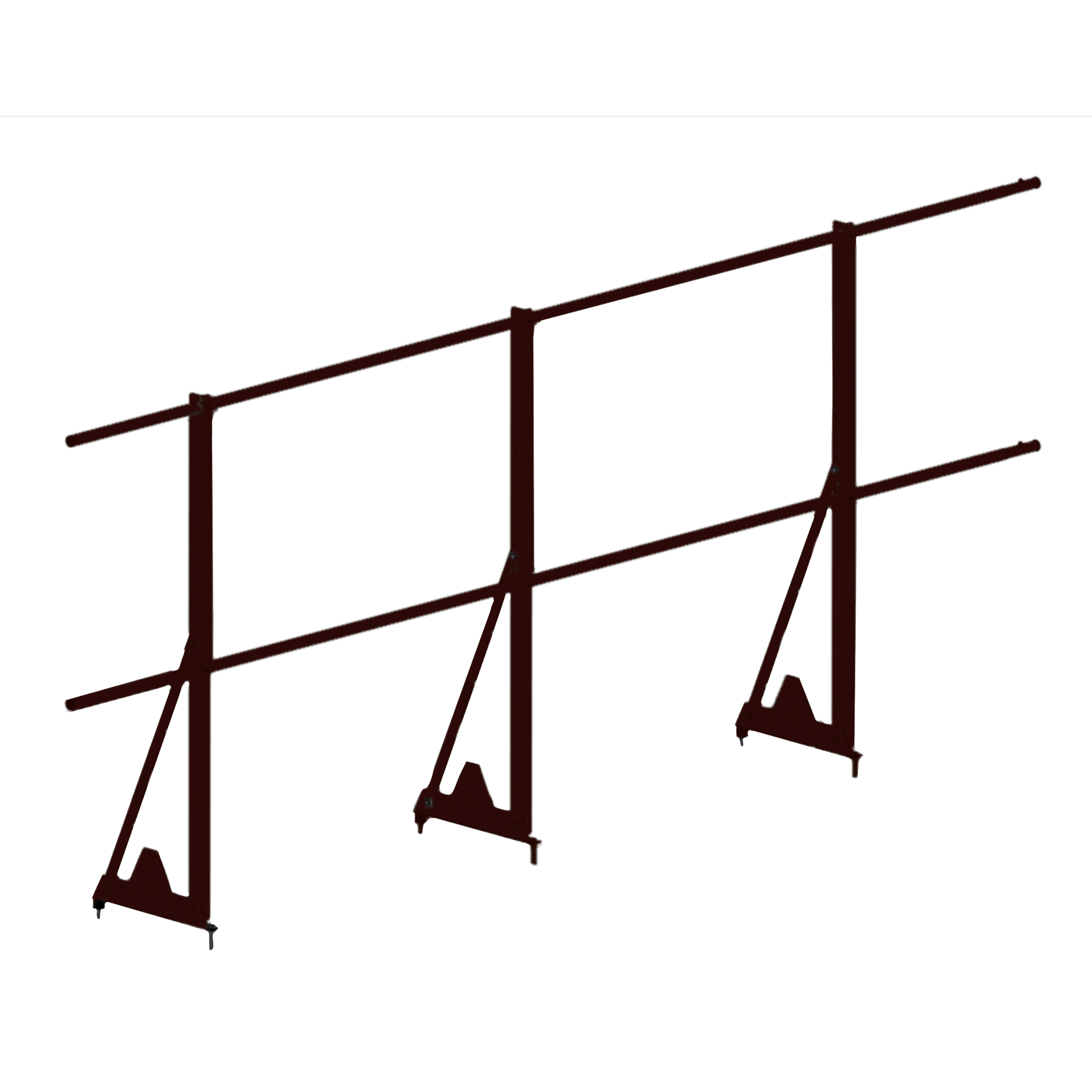 Ограждение кровельное RoofSystems Econom 1200*3000мм 2 трубы 6 отверстий (RAL 8017 Шоколад) NEXT ТУ недорого в интернет-магазине в г. Хабаровск