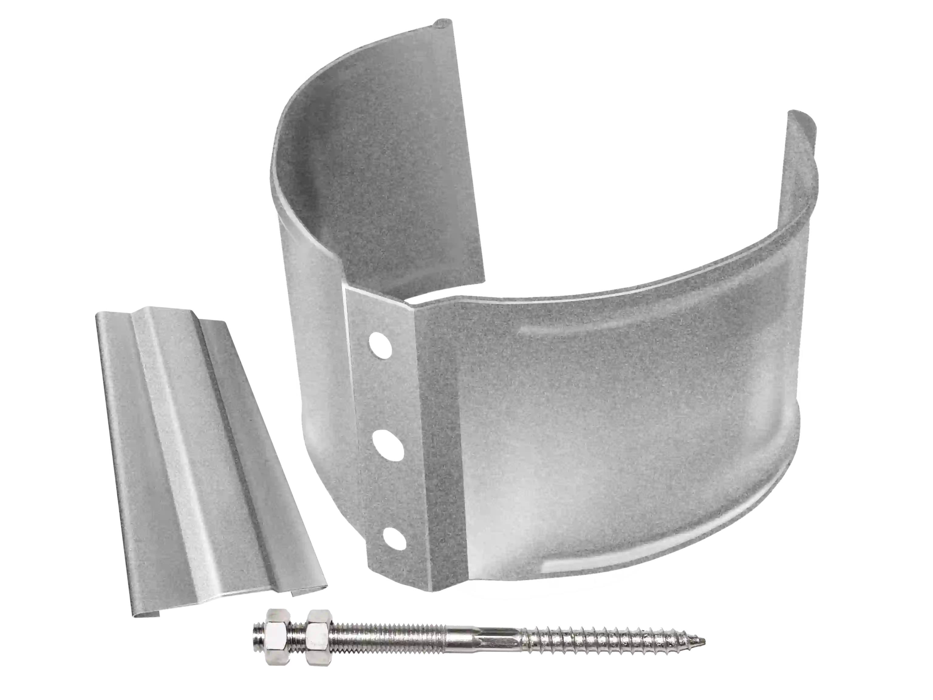 Кронштейн трубы на кирпич металл Optima (Цинк) 90мм
